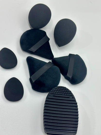 Set de Brochas Profesionales Negro
